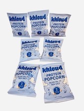 Lot of 7 Khloud Khloe Kardasian Protein Popcorn 1 oz. ea. Olive Oil & Salt