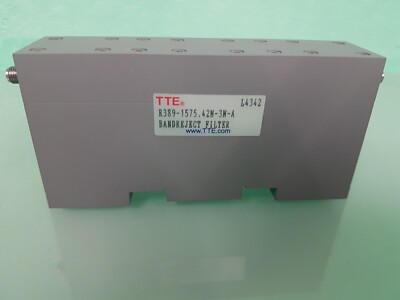 Band Reject/Notch Filter, TTE R389-1575.42M-3M-A, 1575 MHz, GPS L1 1575,42 MHz