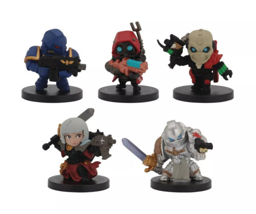 Bandai Warhammer 40K Chibi Series 1 Complete Set Miniatures 40,000 - Afbeelding 1 van 3