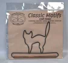 Classic Motifs 6 Inch Black Cat Decorative Craft Holder