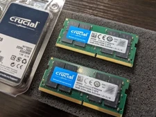 CRUCIAL 32GB (2X 16GB) DDR4-2666 PC4-21300 1.2V DR X8 260-PIN SODIMM RAM KIT