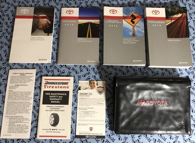 2015 TOYOTA HIGHLANDER OWNERS MANUAL w NAVIGATION BOOKS OEM LIMITED PLATINUM A+ | eBay