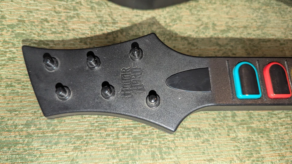 Nintendo Wii Wireless Guitar Hero Red Octane Sunburst Controller 95455.805 Works - Image 3 of 4