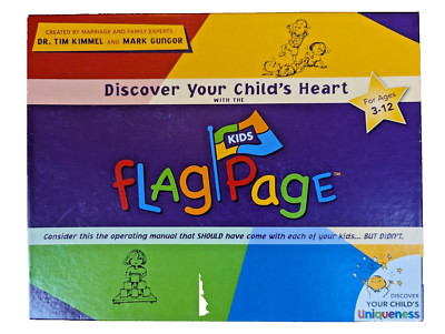 Kids Flag Page Kit Discover Your Child s Heart Interactive Family Game Open Box
