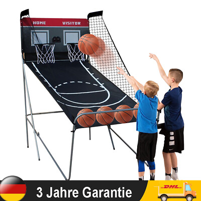 SportPlus Basketball Shoot Out Basketballspiel Basketballkorb Automat inkl Bälle