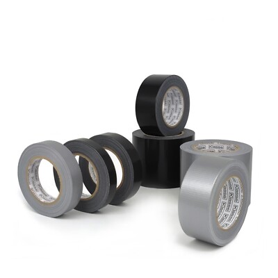 Klasse Gewebeband Panzertape, Schwarz Silber I 50 m I Gaffa Tape Klebeband Breit