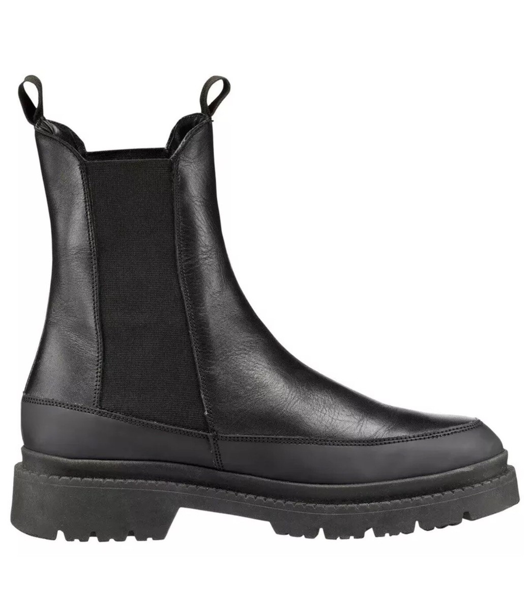 Calia Peyton Chelsea Womens PullOn Black Boots Size 6.5 Leather