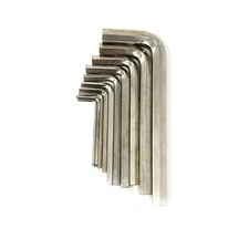 Assorted Sized L Shaped Hex Allen Set, Hand Tools Workshop Equipments, 10 Pcs