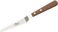 HIC Harold Import Co. Ateco 1383 Offset Icing Spatula with Wood Handle, 5"