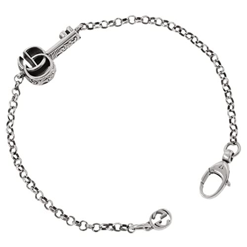 Gucci] Double G Key Arabesque Engraving Bracelet 17cm