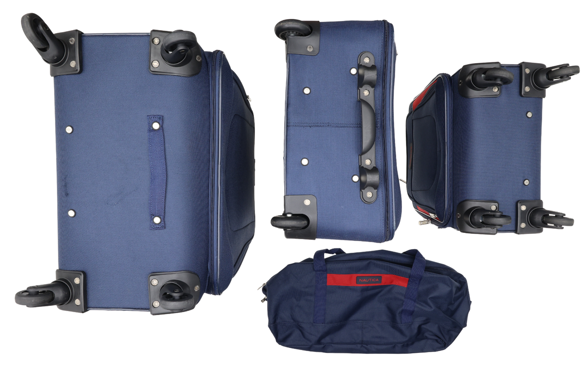 Nautica T1109 Navy Oceanview Polyester 4-Piece Softside Luggage