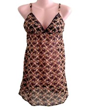 The Webster Miami at Target Nightgown Women's Small Sheer Chemise Slip Fans
