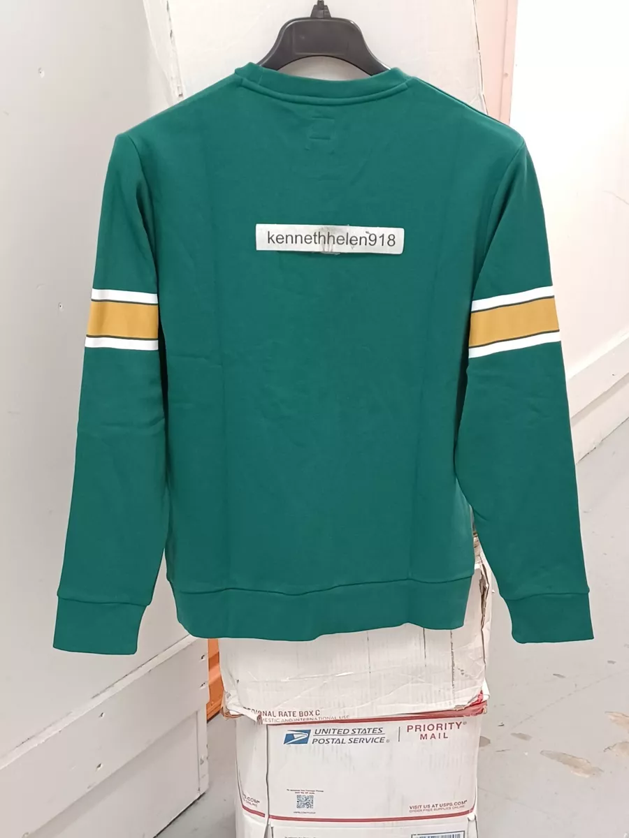 LEVIS 501 GRAPHIC CREWNECK PRINTED SWEATSHIRT 384230034 GREEN MENS SIZE M L XL