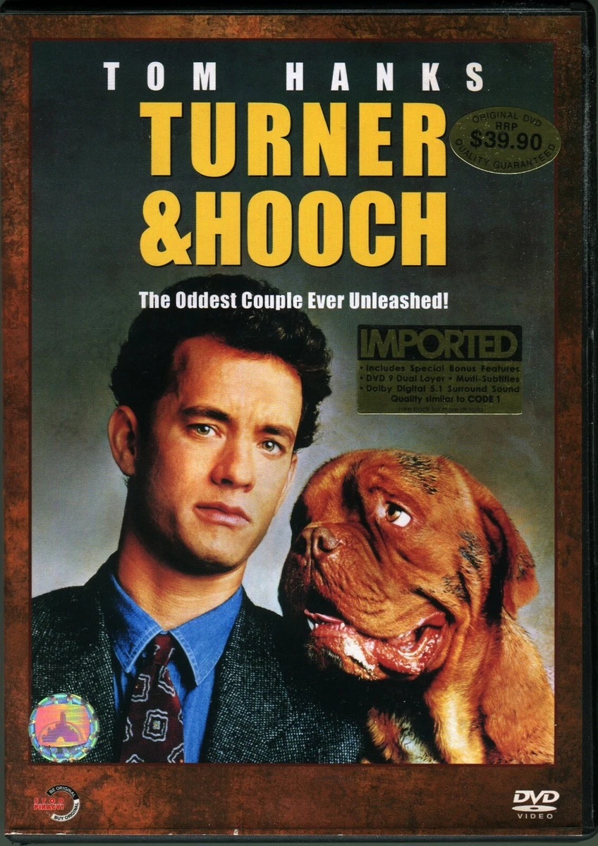 1989 Turner & Hooch - Tom Hanks Original Code 3 DVD Buddy Cop.