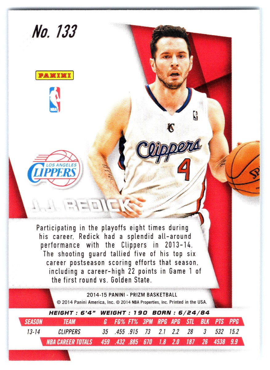 J.J. Redick 2014-15 Panini Prizm #133 Clippers | eBay