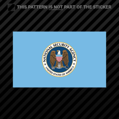 NSA National Security Agency Vinyl Sticker Decal - 4x4 Inches - Covert Style Graphic