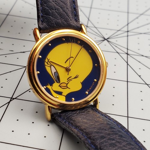 RARE VINTAGE ARMITRON TWEETY BIRD 2200/76 HONG KONG MOV'T WATCH NEW BATTERY - Picture 4 of 10