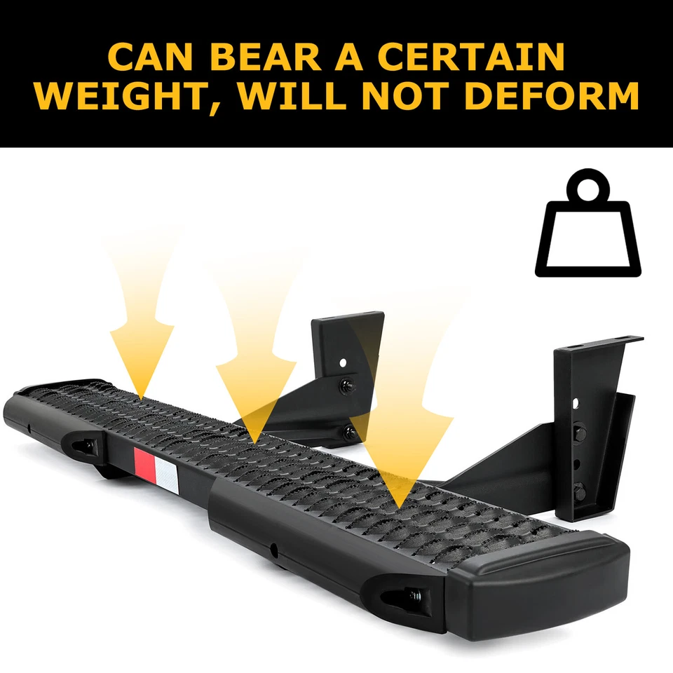 Rear Step Running Board W/ Dock Bumpers For Ford Transit 150/250/350 2015+ - Image 4 of 4