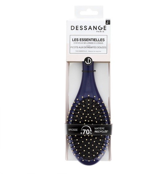 Brosse Dessange Les Essentielles Pour Cheveux Courts à Mi-longs - Picots En Nylon Doux, Neuf