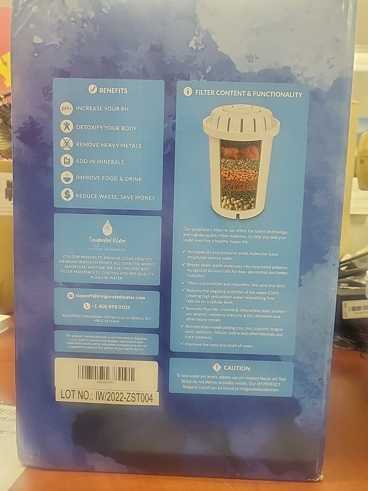 pH recharge Glass Alkaline Water Filter 8.5 Litre/2.25 Gal - Image 2 of 2