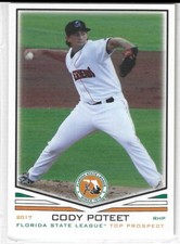 2017 Grandstand FSL Top Prospects #NNO Cody Poteet Miami Marlins Jupiter