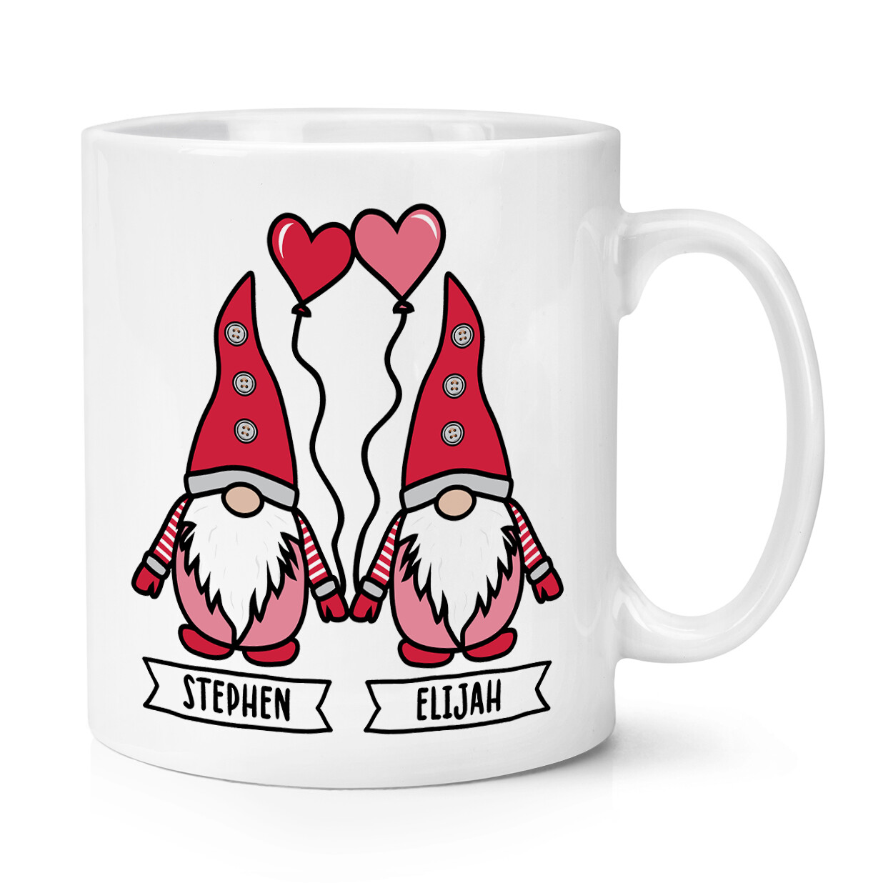 Personalised Gonk Gnome Men Valentine's 10oz Mug Cup Christmas Cute