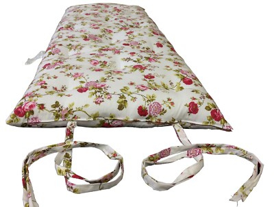 Full Japanese Floor Rolling Futon Mattresses, Cotton Pads 3 x 54 x 80 Rose White