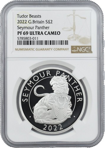2022 UK Tudor Beasts Coin# 1 - Seymour Panther £2 1oz Silver 2022 UK Tudor Beasts Coin# 1 - Seymour Panther £2 1oz Silver