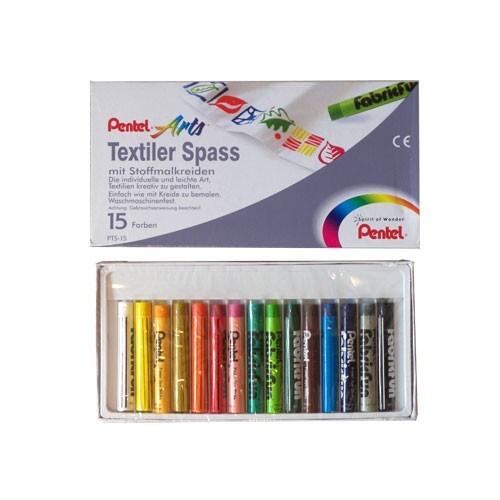 Pentel , Malstifte, Stoffmalkreiden Set (15X) - Image 4