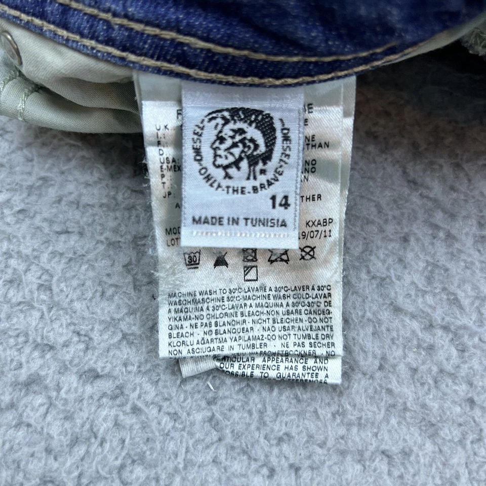 Jeans Diesel Kid Shioner J Slim-Skinny Pierna Adolescente Niño Elastizados Azul Actual 30x34 Foto 4 de 4