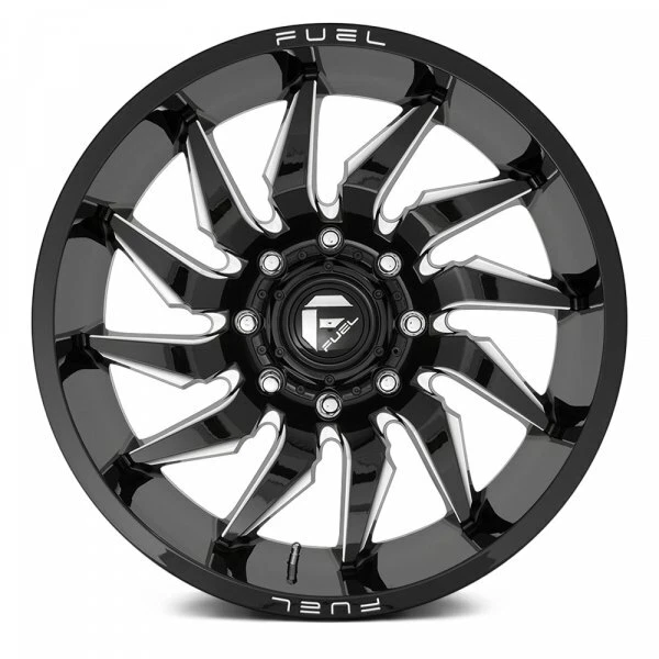 20 FUEL SABER WHEELS GLOSS BLACK MILLED RIMS 20X10 D74420008447 - Изображение 4 из 4