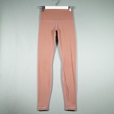 Lululemon Leggings Womens 6 Pink Long Leg Fitness Training Yoga Gym Running