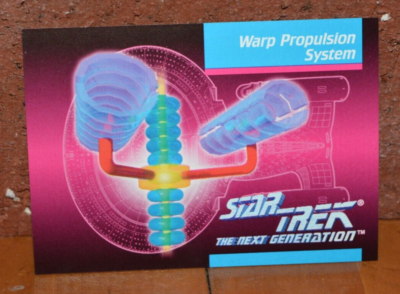 STAR TREK THE NEXT GENERATION TRADING CARD WARP PROPULSION SYSTEM