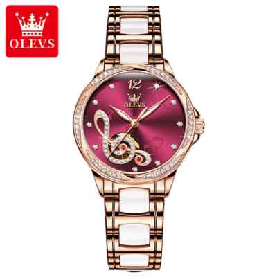 OLEVS Waterproof Luminous Diamonds Dials Automatic Mechanical Watch Women's
