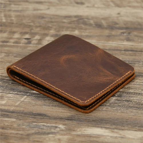 Handmade Leather Wallet, Hand Stitched Wallet, Men's Wallet, Bifold Wallet - Picture 8 of 9
