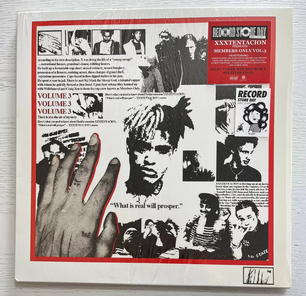 Xxxtentacion / Members Only Vol 3 Milky Clear Red & Black