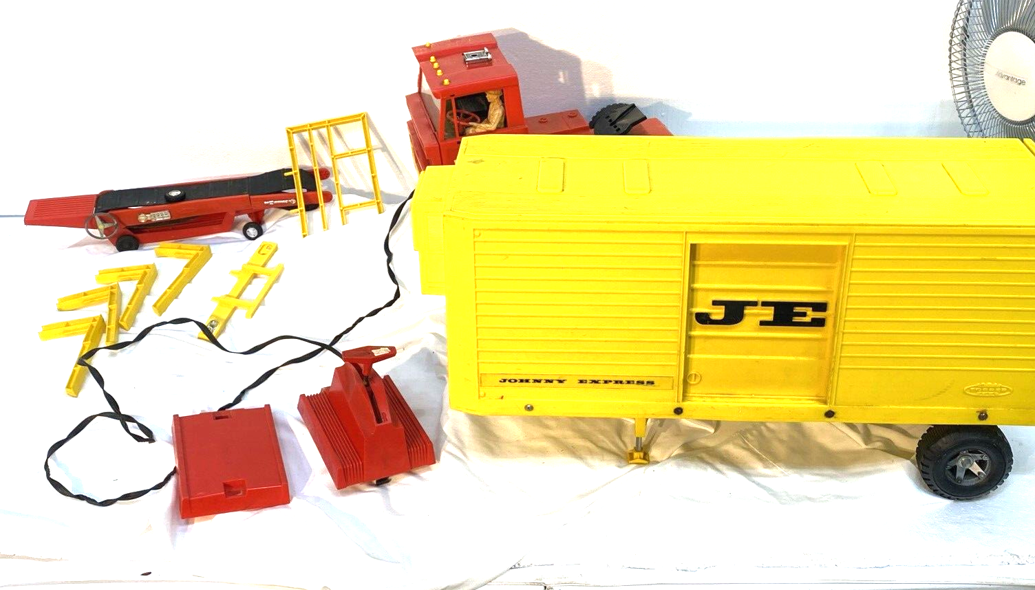 LARGE 1966 Remote control Johnny Express Topper Toys vintage truck Semi