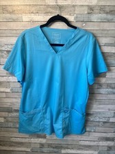 Cherokee workwear scrub top blue Women  s size Large