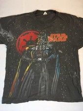 Vintage Star Wars Darth Vader T Shirt All Over Print Rare VTG XL