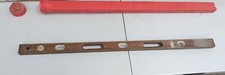 Vtg Professional Model Honduras Mahogany Brass Wood Masons 48" Level Made in USA