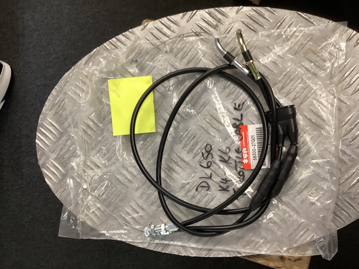 Genuine Suzuki DL650 Throttle Cable K4-K6 P/N 58300-27G01-000 Genuine Suzuki DL650 Throttle Cable K4-K6 P/N 58300-27G01-000