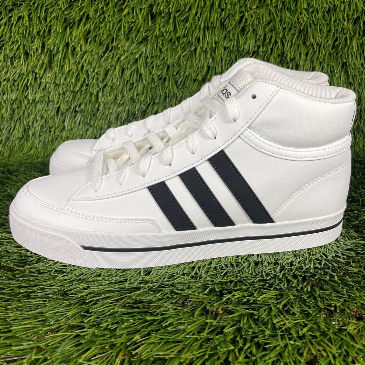 Adidas Retrovulc Mid Men's Sneaker White Black Skateboarding Shoe
