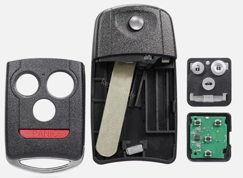 Para 2007 2008 2009 2010 2011 2012 2013 Acura MDX RDX Mando a distancia abatible sin llave Foto 4 de 4