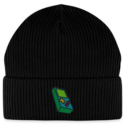 Retro Gaming Stickerei Bio Fisherman Beanie Mütze