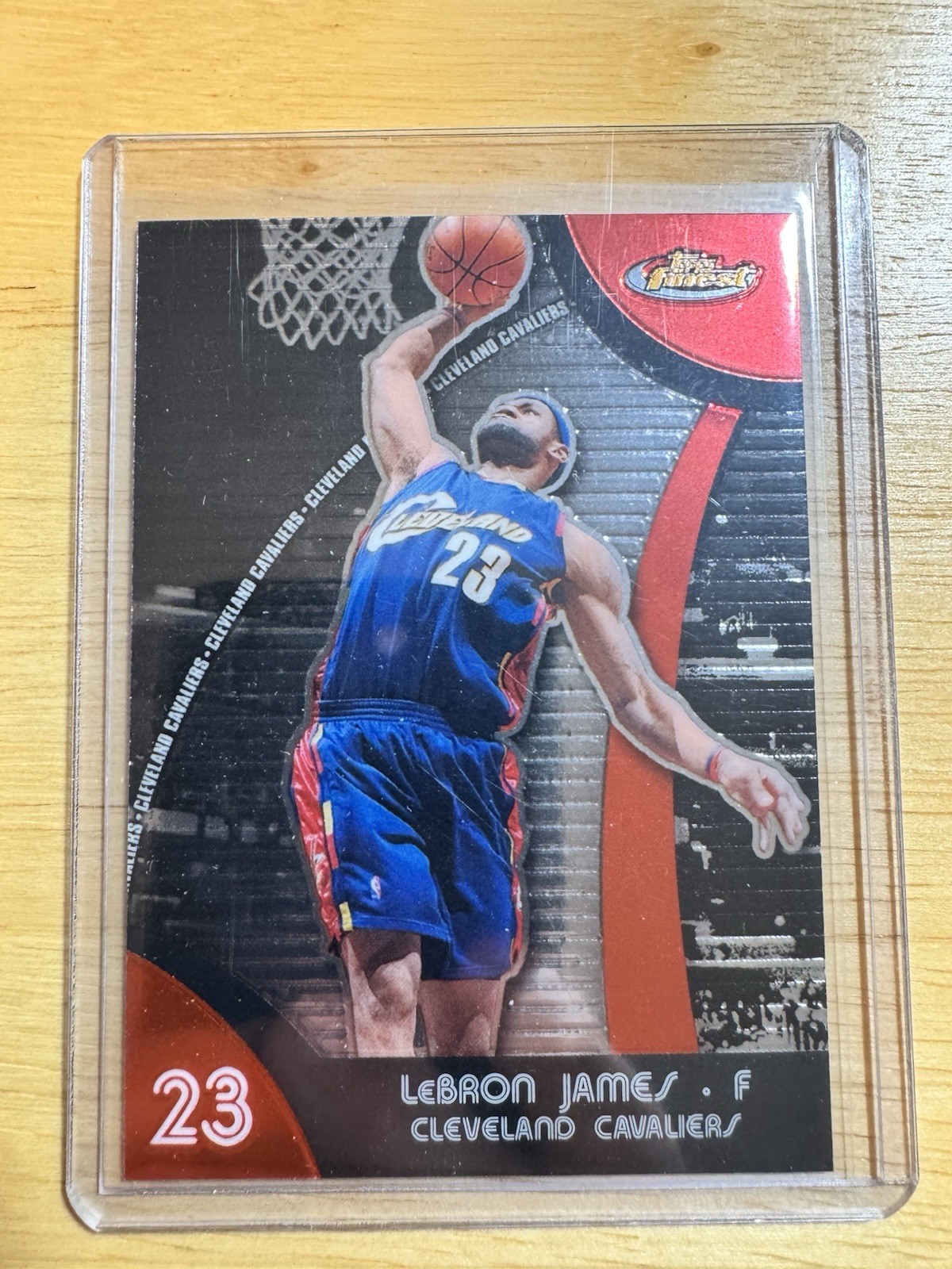 Topps 2007-08 Finest LeBron James Cleveland Cavaliers #40 Basketball Card