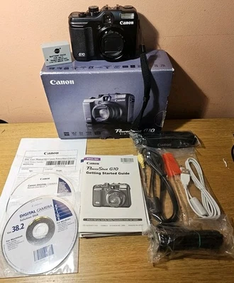 Canon PowerShot G10 Compact Digital Camera 14.7MP, 5x Optical Zoom - Image 1 of 4