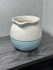Rae Dunn Artisan Collection "Pour" Creamer Blue And White W/Polka Dots — photo 8
