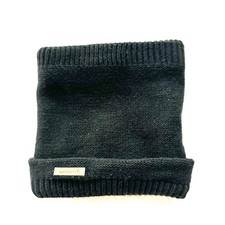 Carhartt Fleece Lined Neck Gaiter Rib Knit Logo Black
