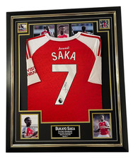 Framed Bukayo Saka Signed Shirt Jersey Autographed Display COA!