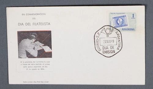 MayfairStamps Argentina FDC 1959 Philatelic Day First Day Cover aaw_60671